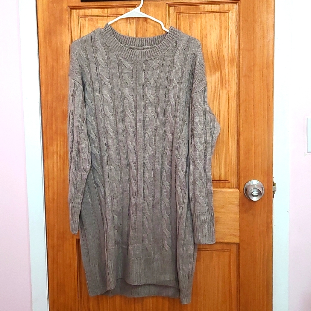 A small sweater dress from Shein